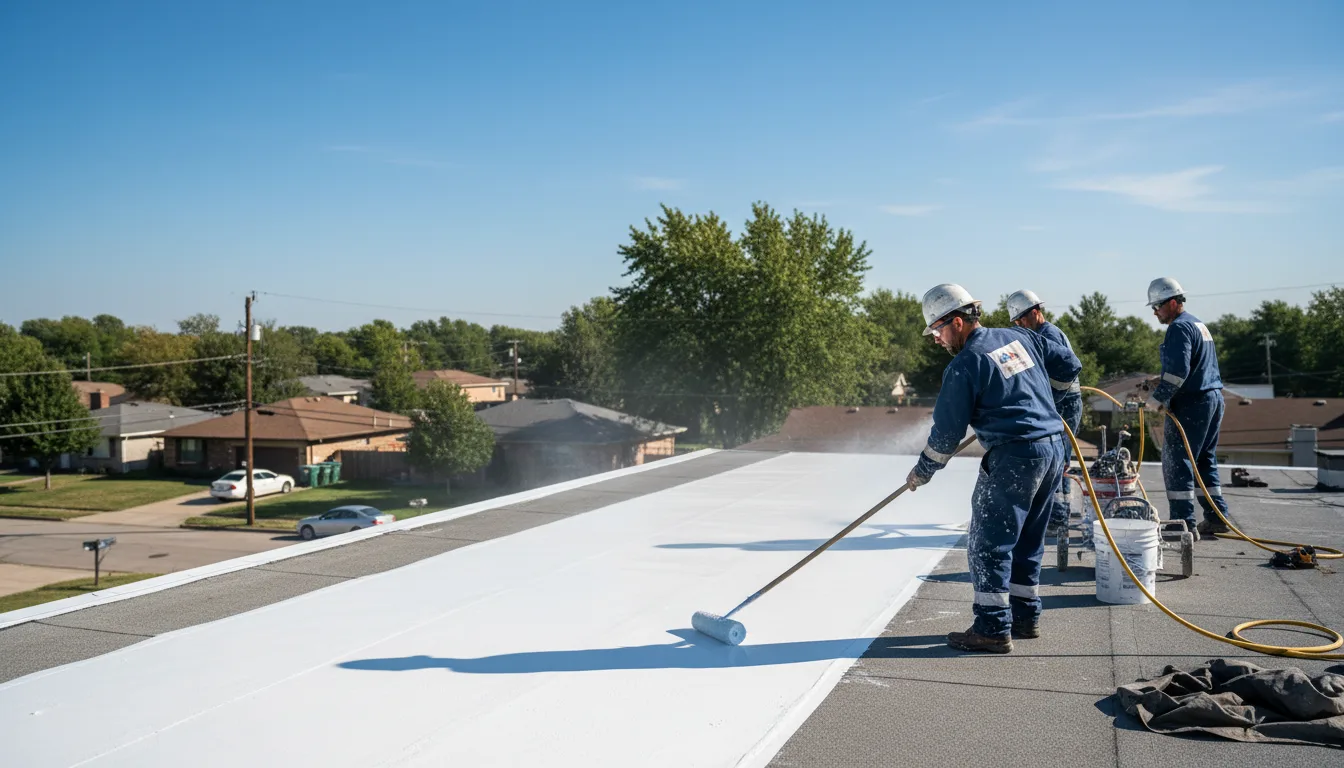 Commercial roof coating in Anacoco, LA near me